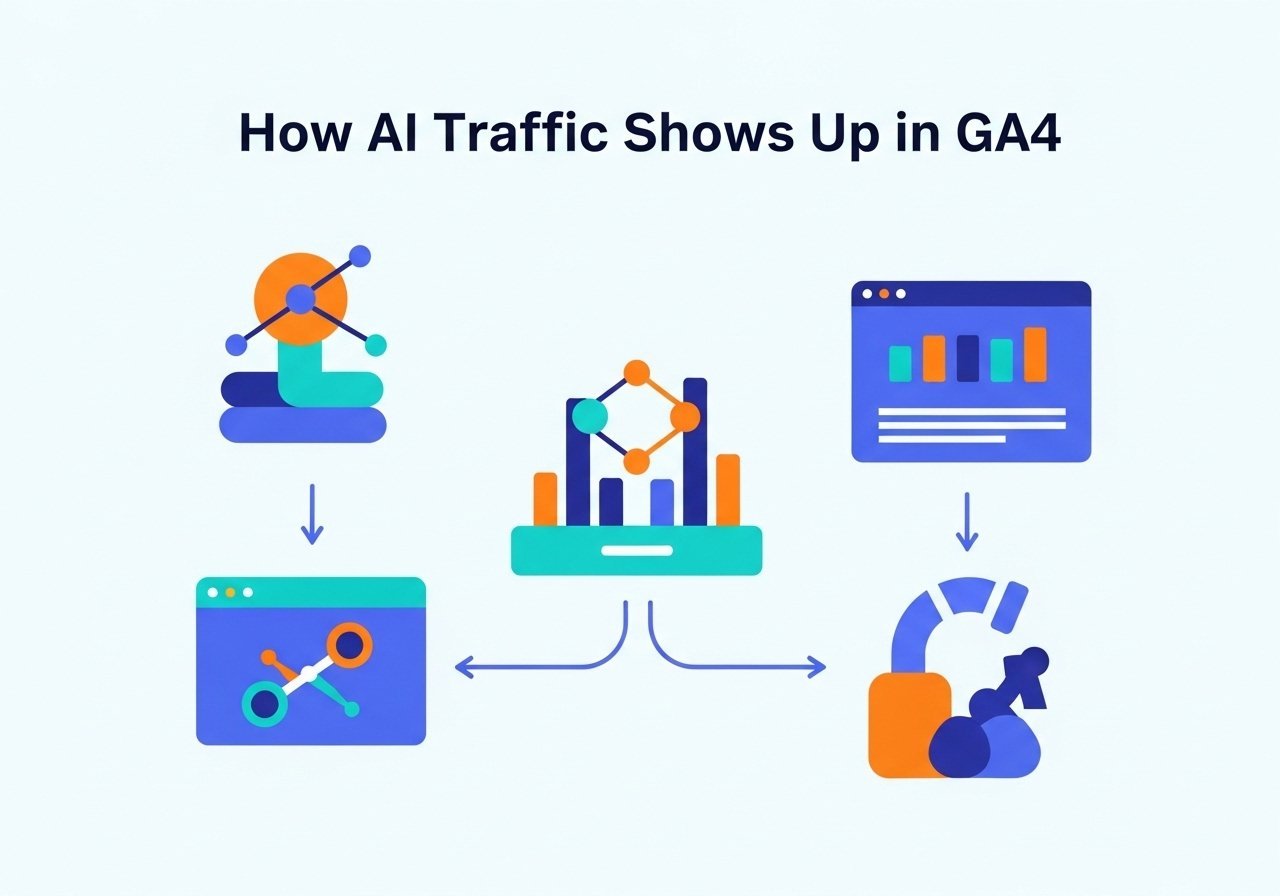 How to Track AI Search Traffic in Google Analytics (GA4) - illustration
